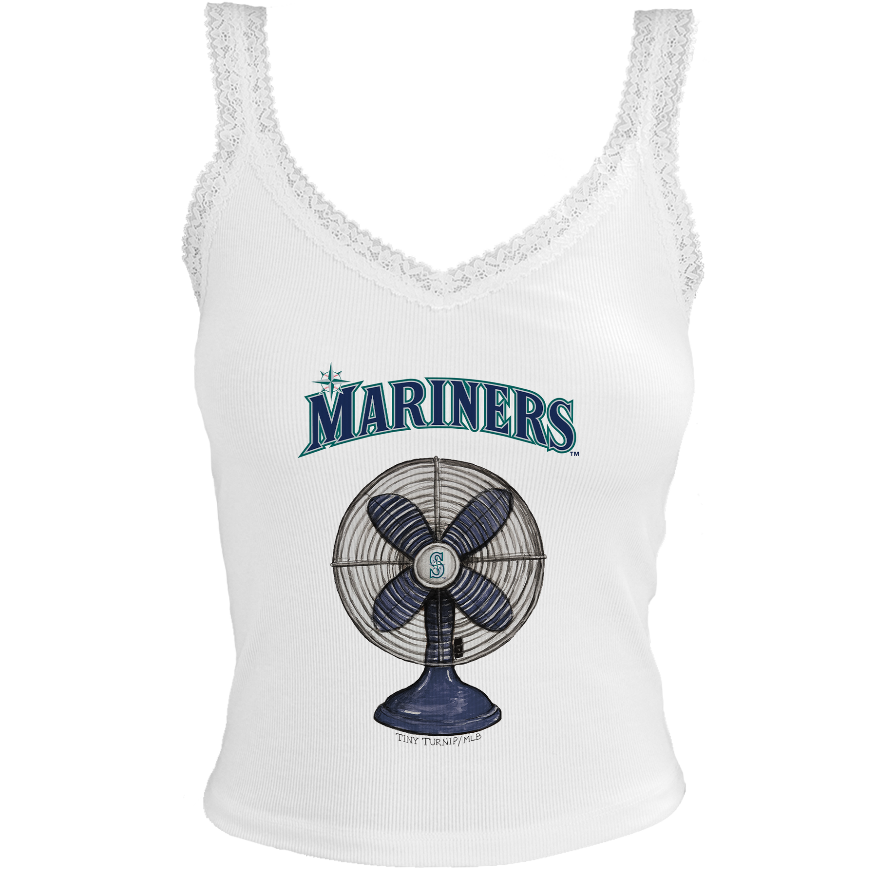 Seattle Mariners Fan Lace Tank