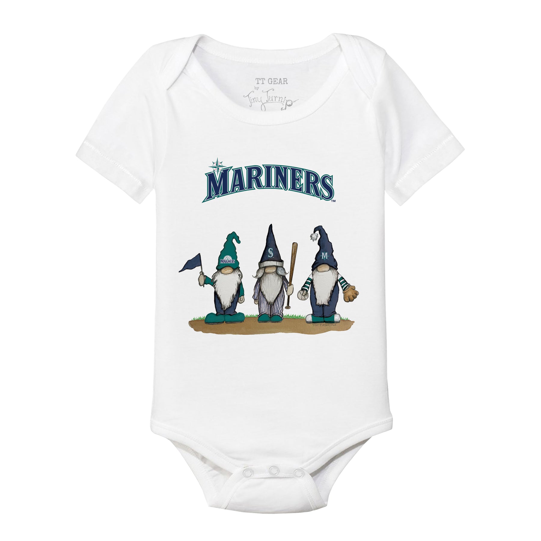 Seattle Mariners Gnomes Short Sleeve Snapper