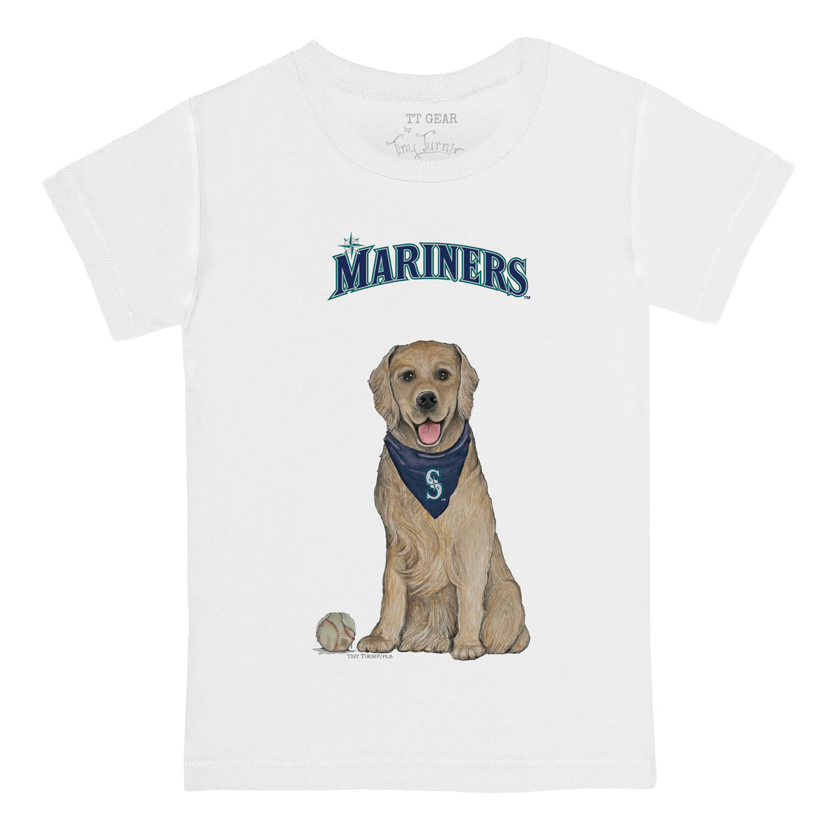 Seattle Mariners Golden Retriever Tee Shirt