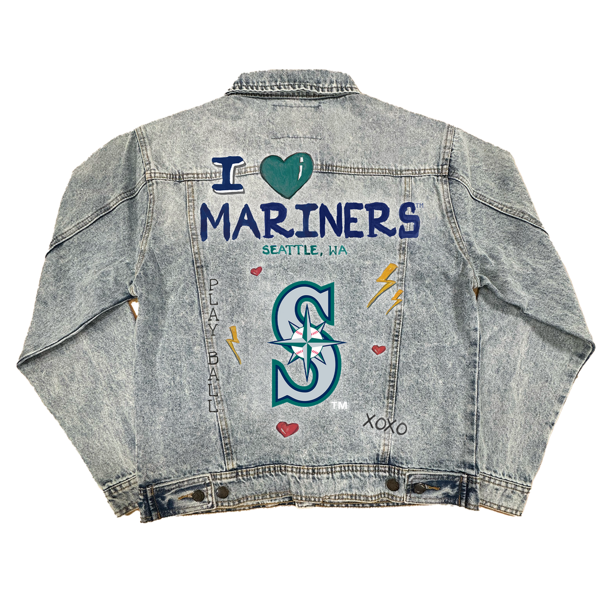 I Heart Mariners Boyfriend Denim Jacket