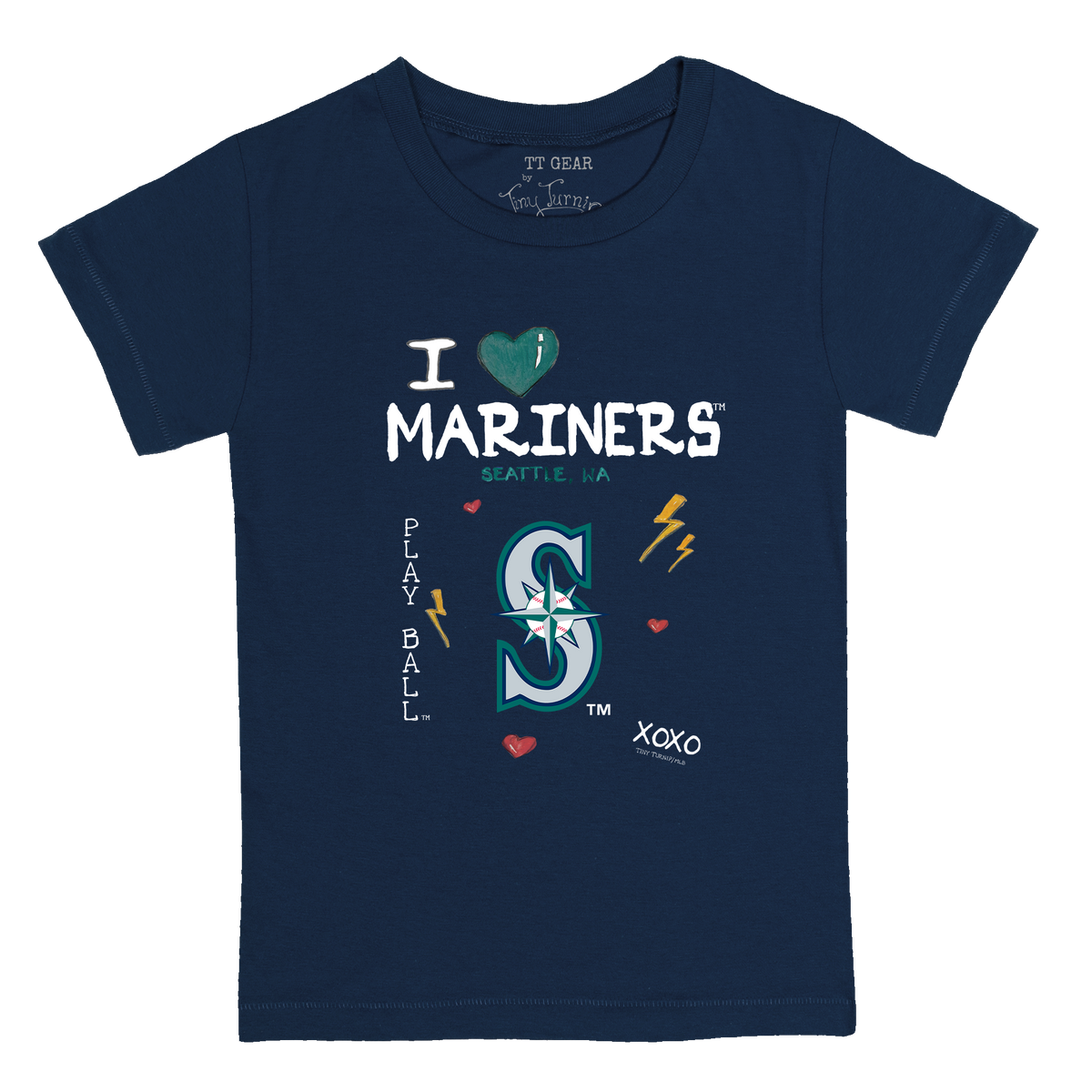 I Heart Mariners Kid's Tee Shirt - Tiny Turnip