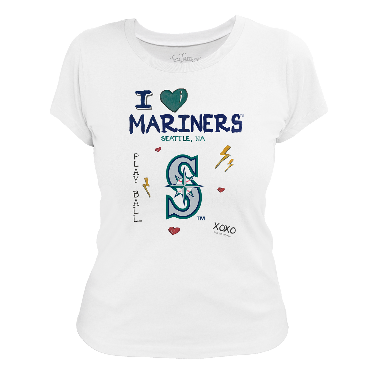 I Heart Mariners Women's Tee Shirt - Tiny Turnip