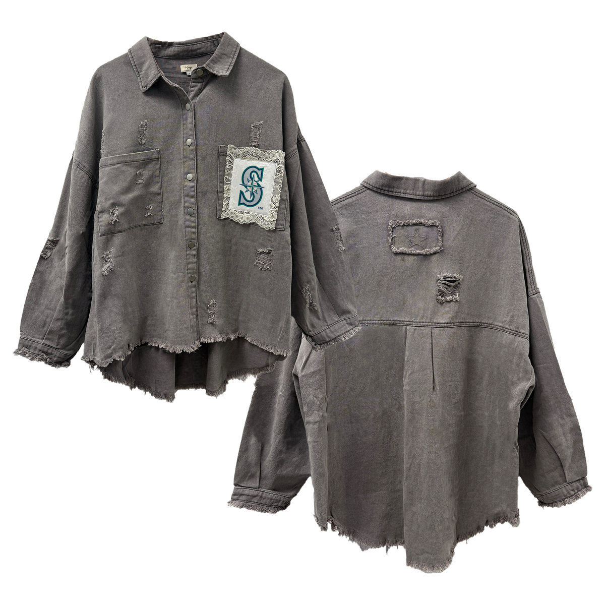 Seattle Mariners Lace Olivia Jacket - Tiny Turnip