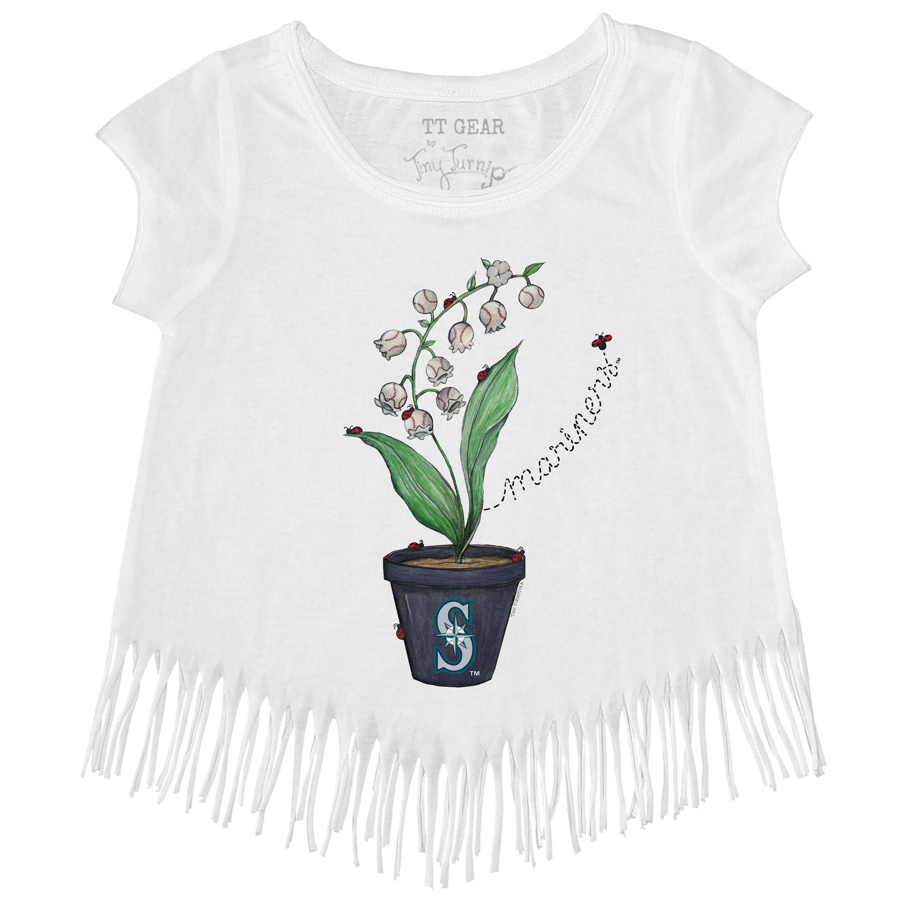 Seattle Mariners Ladybug Fringe Tee