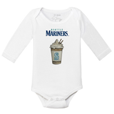 Seattle Mariners Latte Long Sleeve Snapper