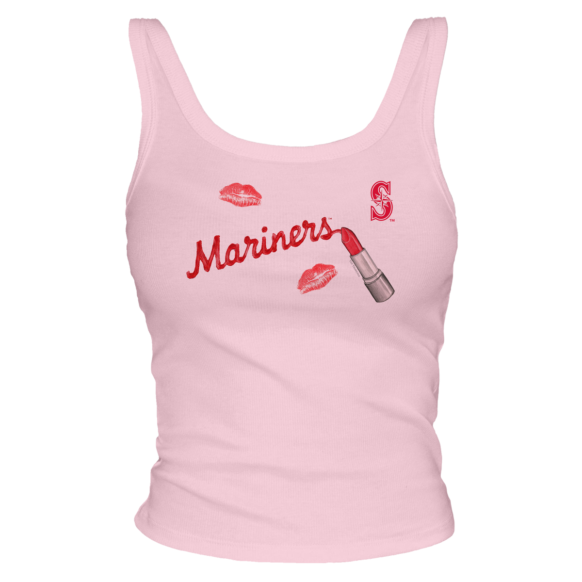 Seattle Mariners Lipstick OG Ribbed Tank - Tiny Turnip