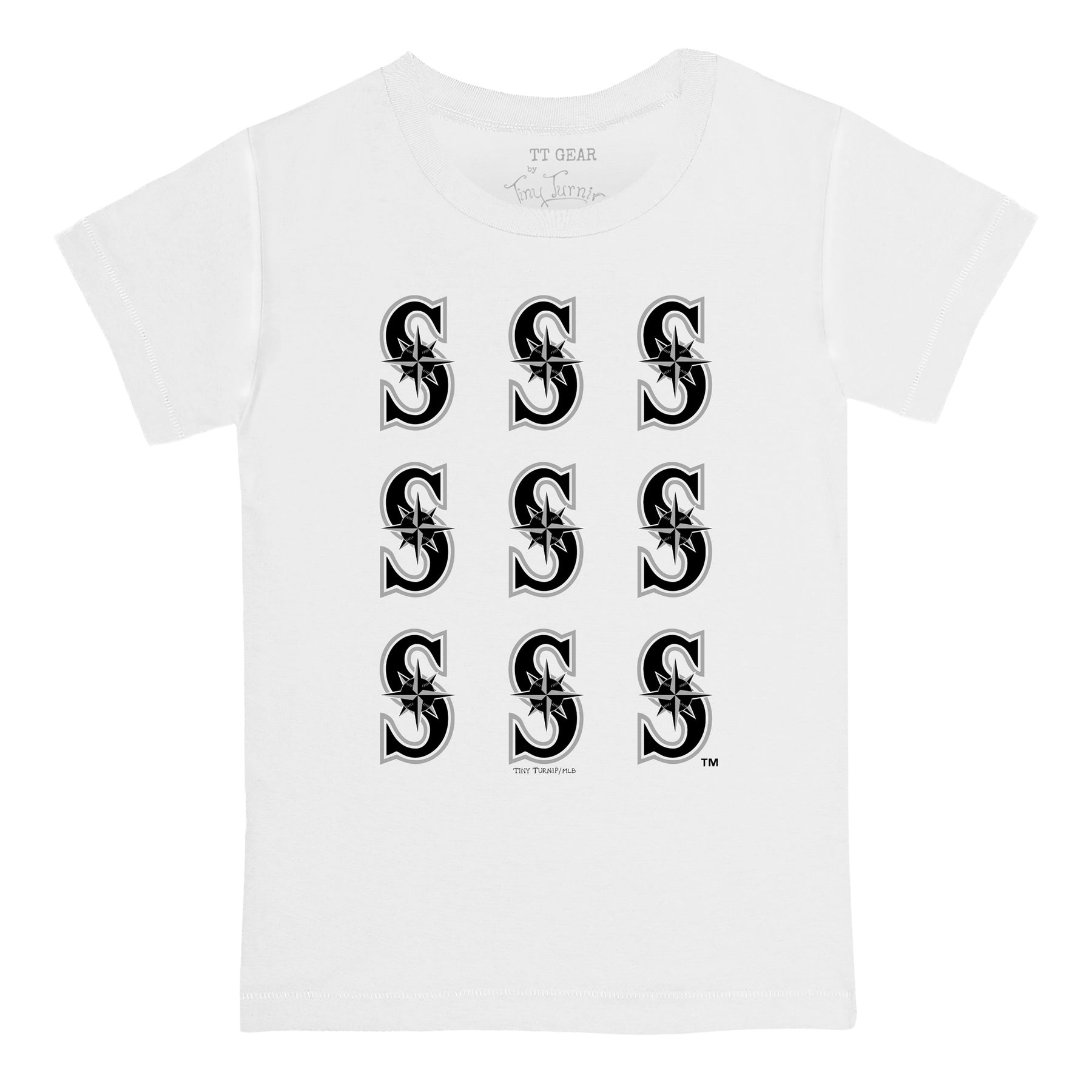 Seattle Mariners Logo Grid Tee Shirt