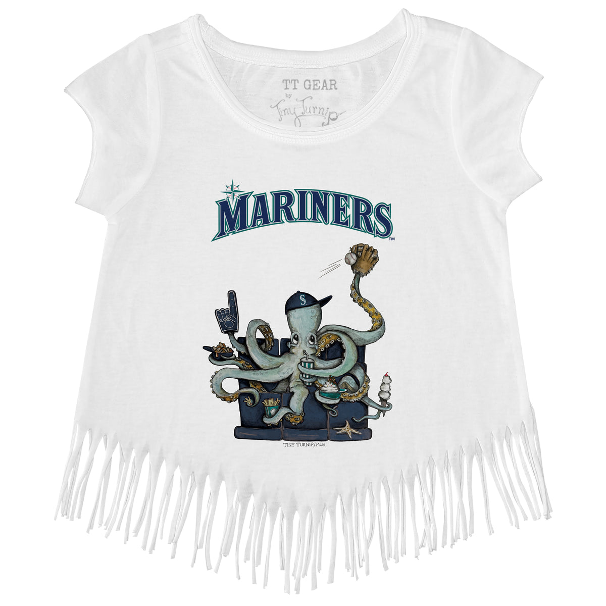Seattle Mariners Octopus Fringe Tee