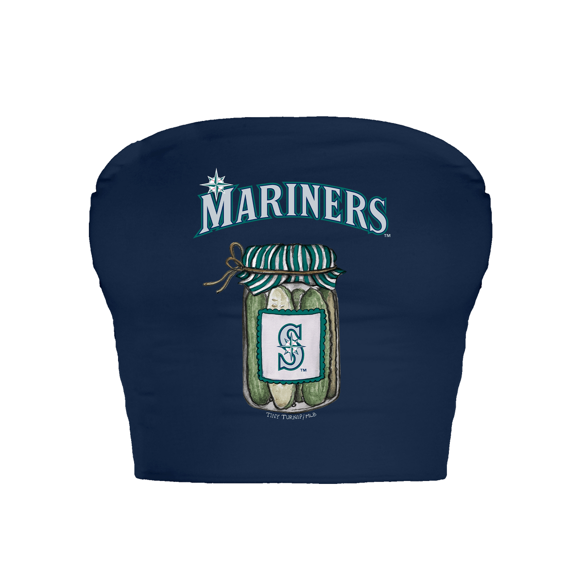 Seattle Mariners Pickle Jar Crop Tube Top
