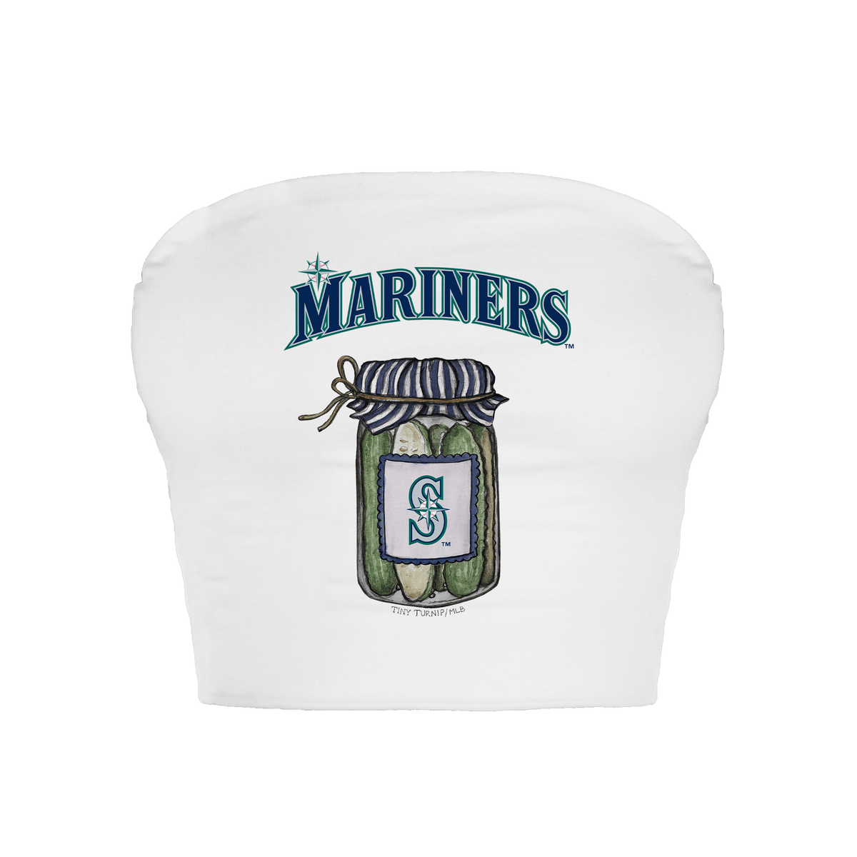 Seattle Mariners Pickle Jar Crop Tube Top