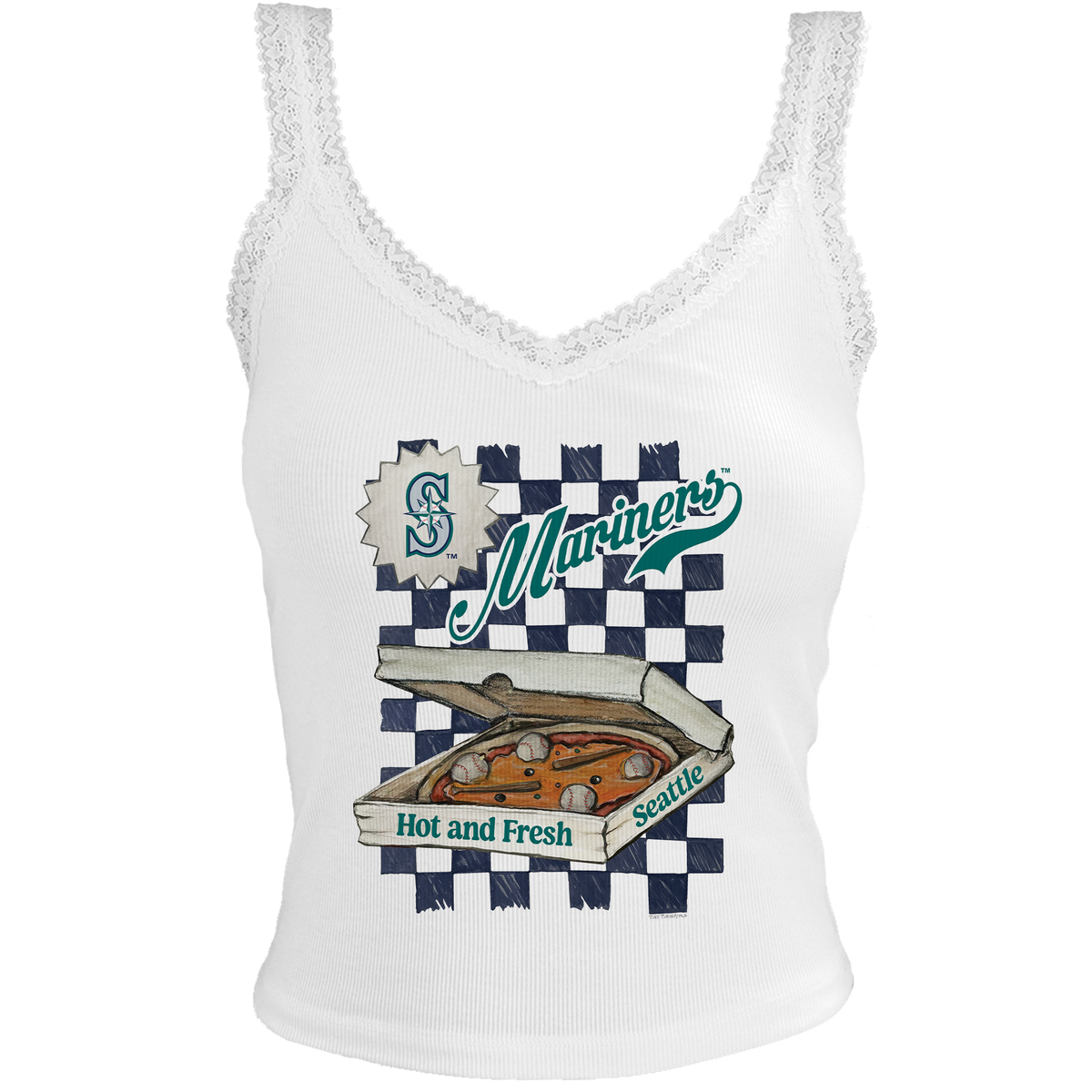 Seattle Mariners Pizza Lace Tank