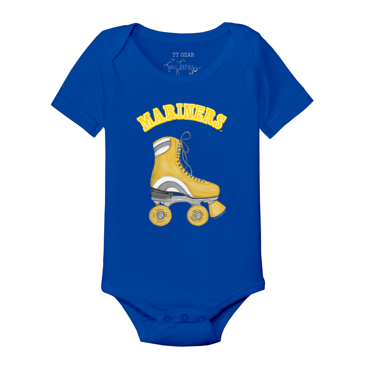 Seattle Mariners Retro Skate Short Sleeve Snapper