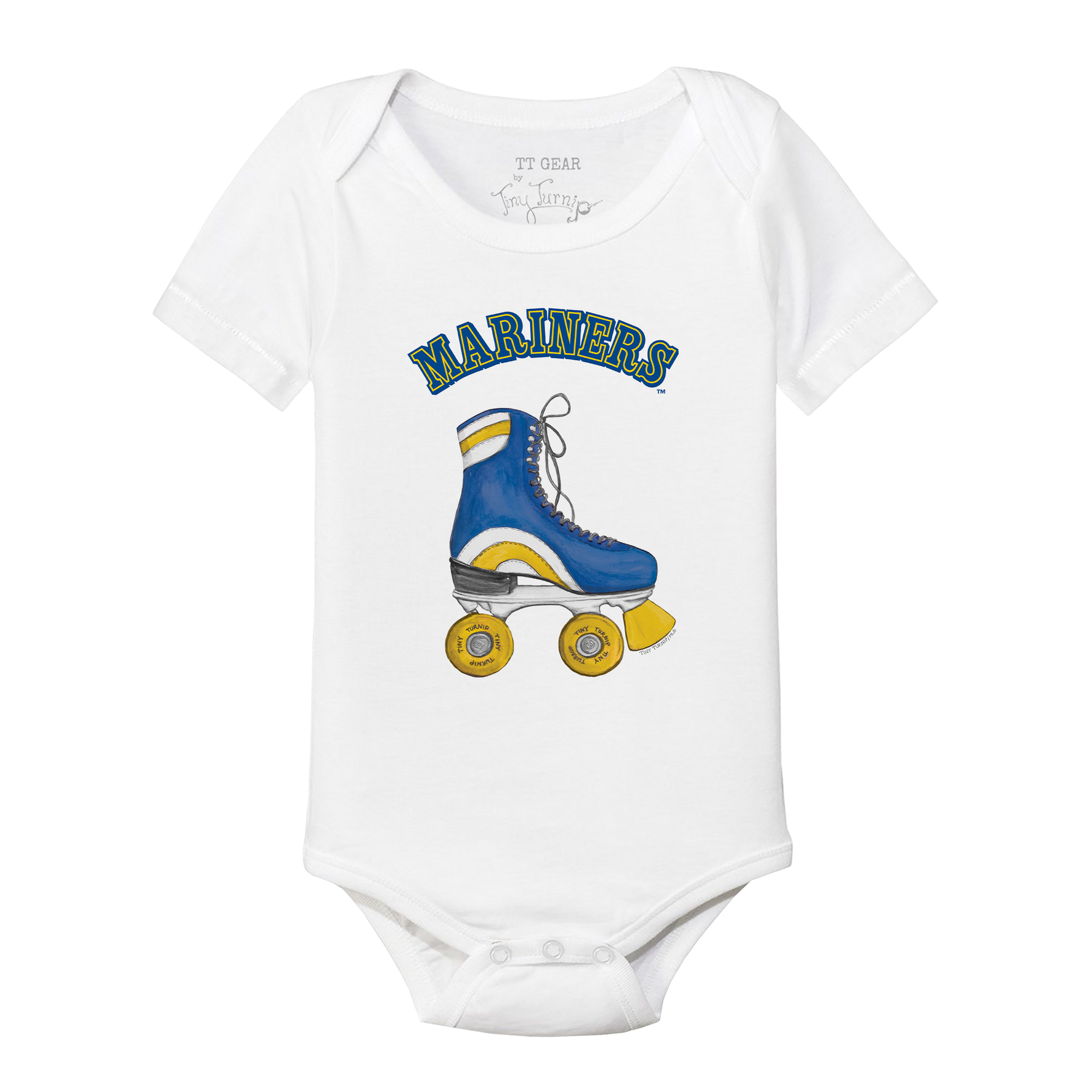 Seattle Mariners Retro Skate Short Sleeve Snapper