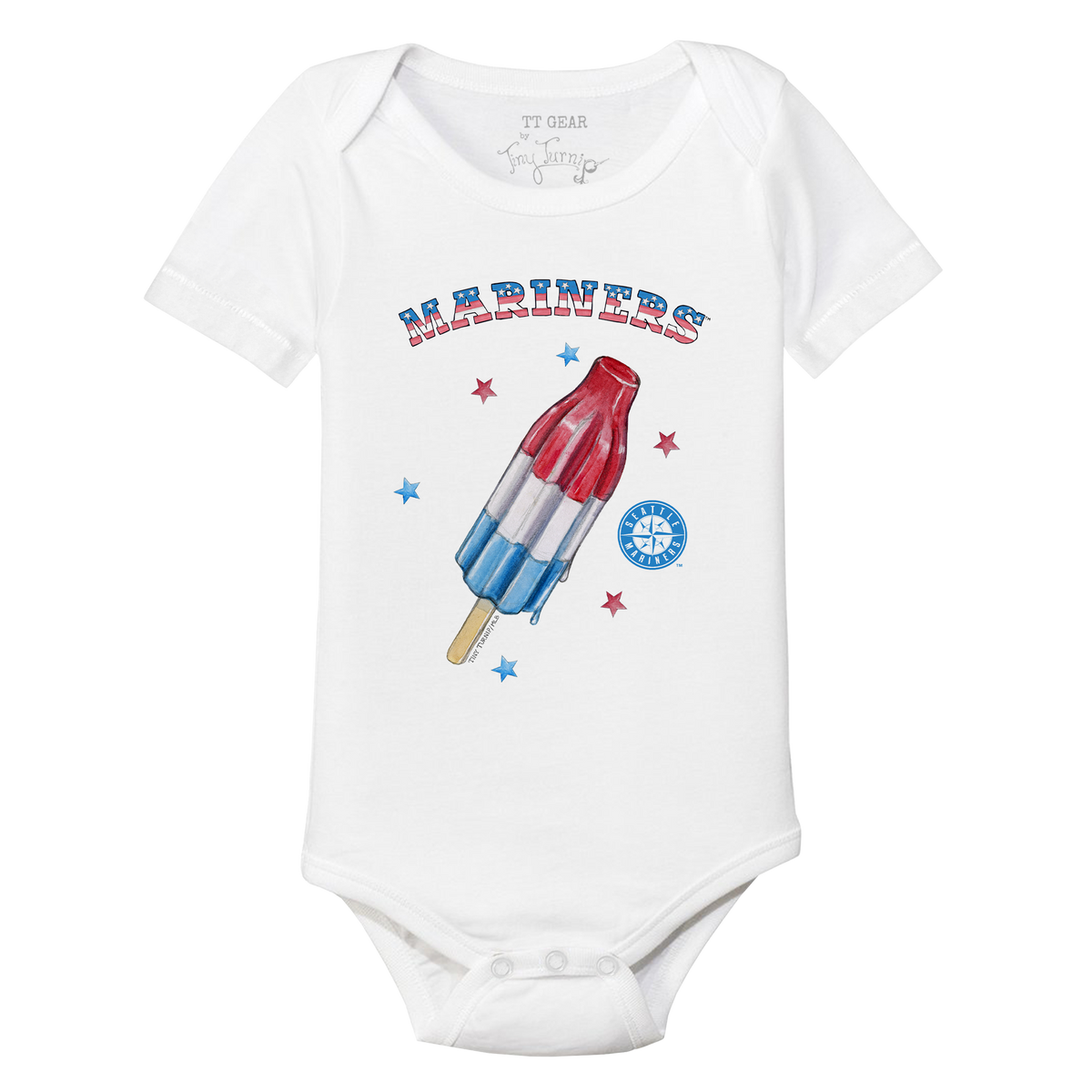 Seattle Mariners Rocket Pop Short Sleeve Snapper