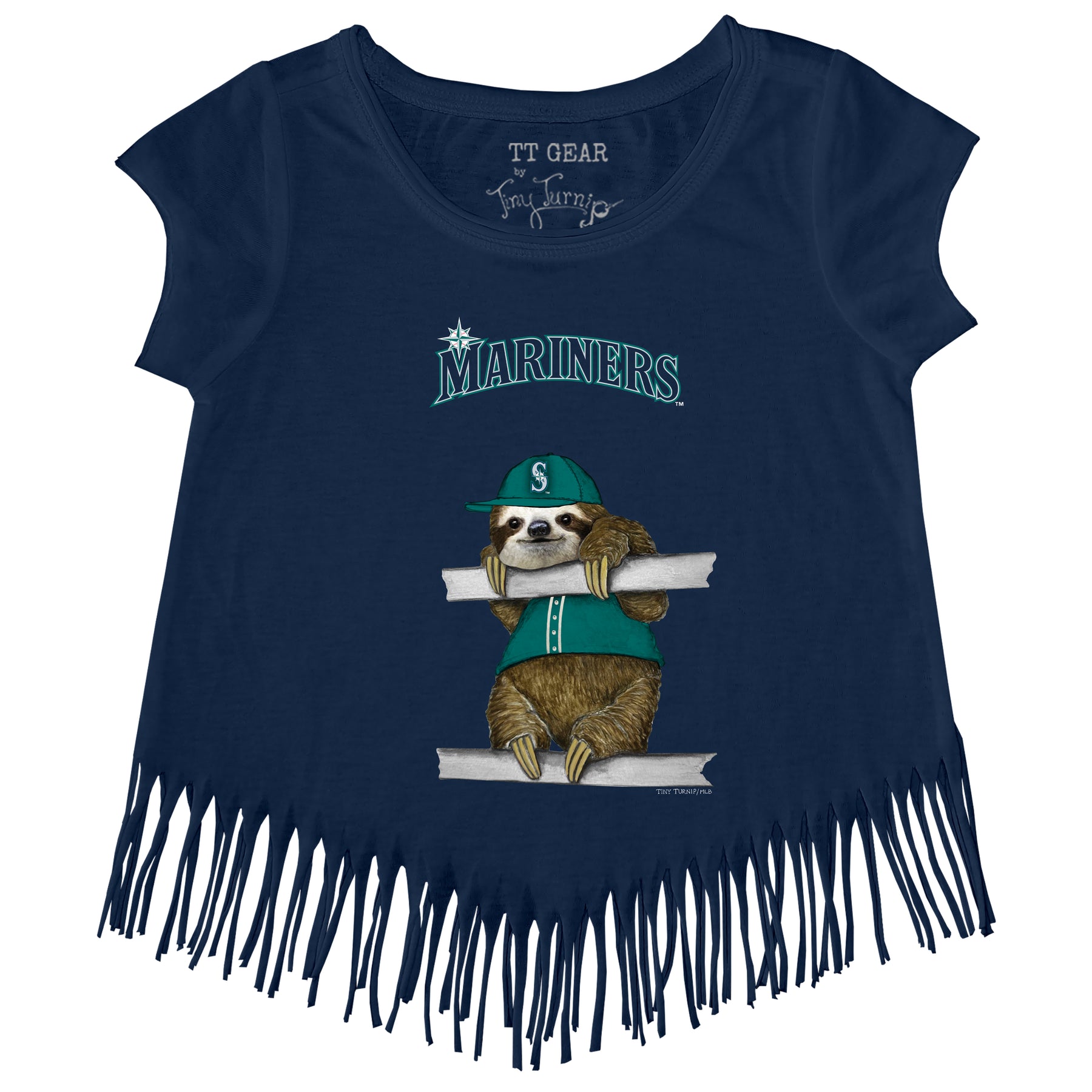 Seattle Mariners Sloth Fringe Tee