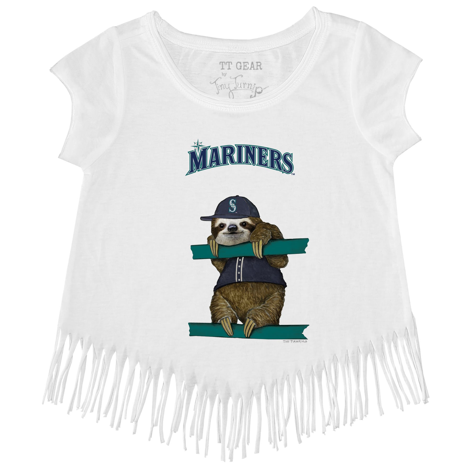Seattle Mariners Sloth Fringe Tee