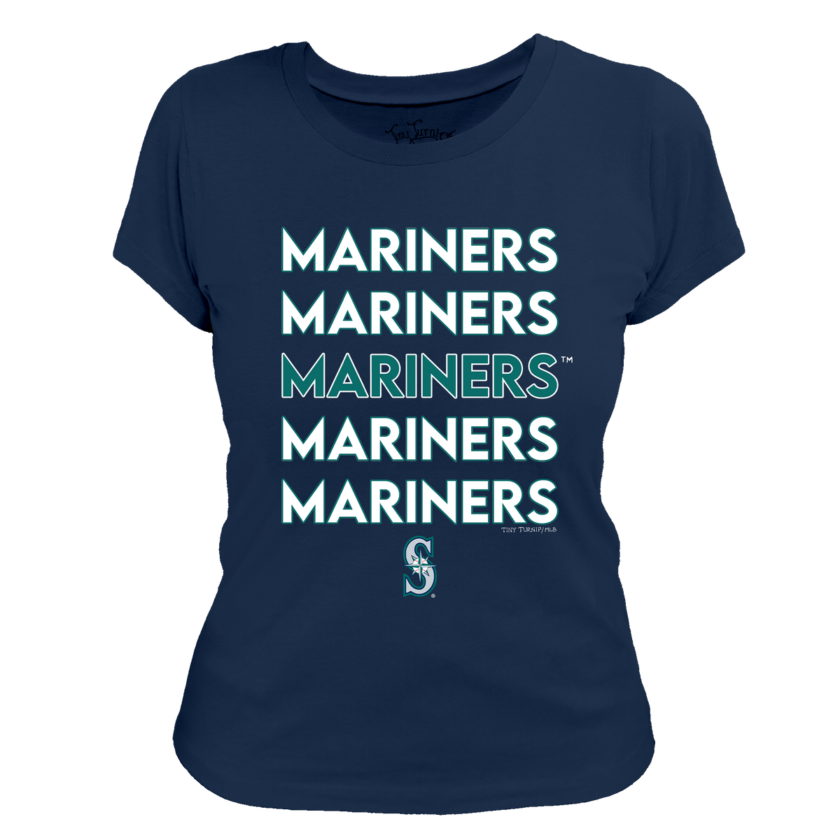 Seattle Mariners Stacked Tee Shirt