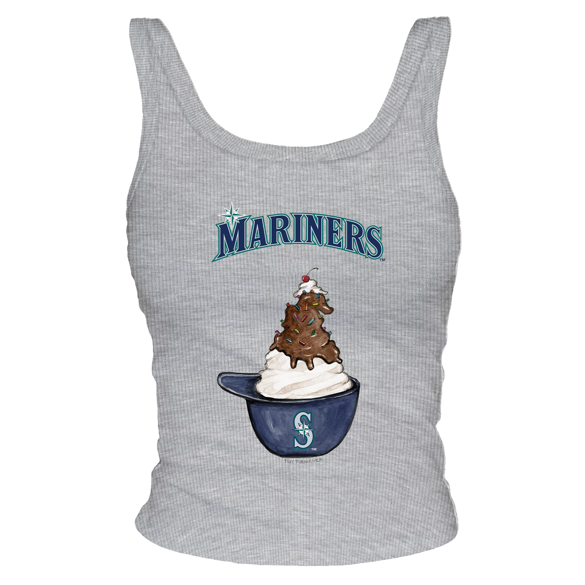 Seattle Mariners Sundae Helmet Ribbed Tank