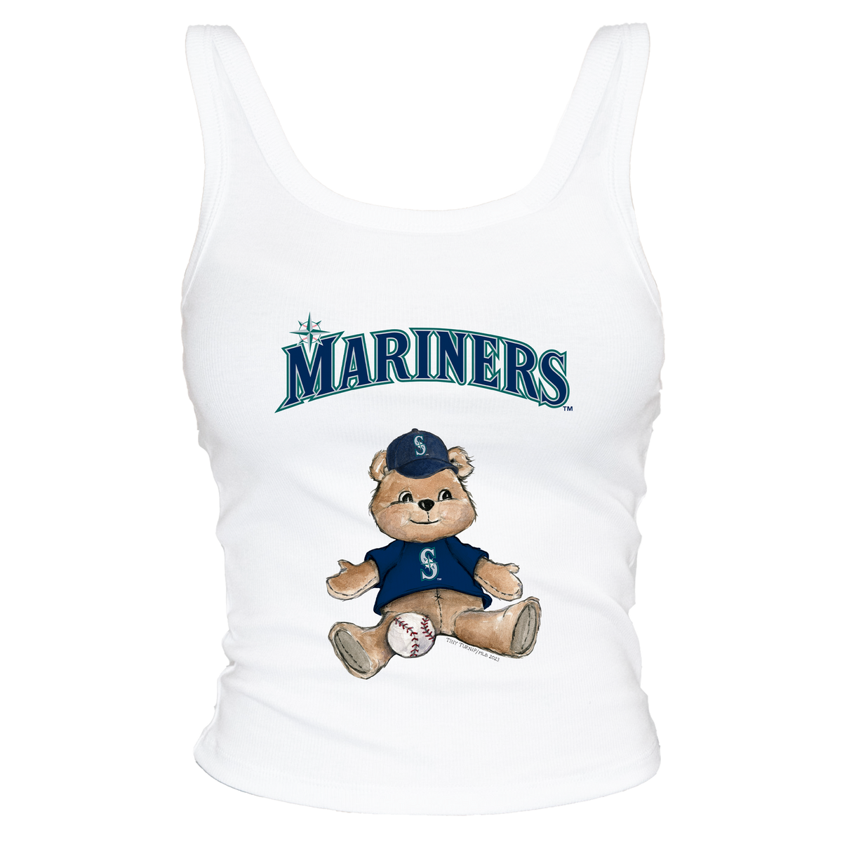 Seattle Mariners Teddy Ribbed Tank - Tiny Turnip