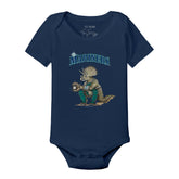 Seattle Mariners Triceratops Short Sleeve Snapper