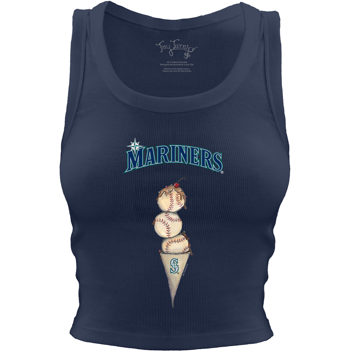 Seattle Mariners Triple Scoop Crop Tank