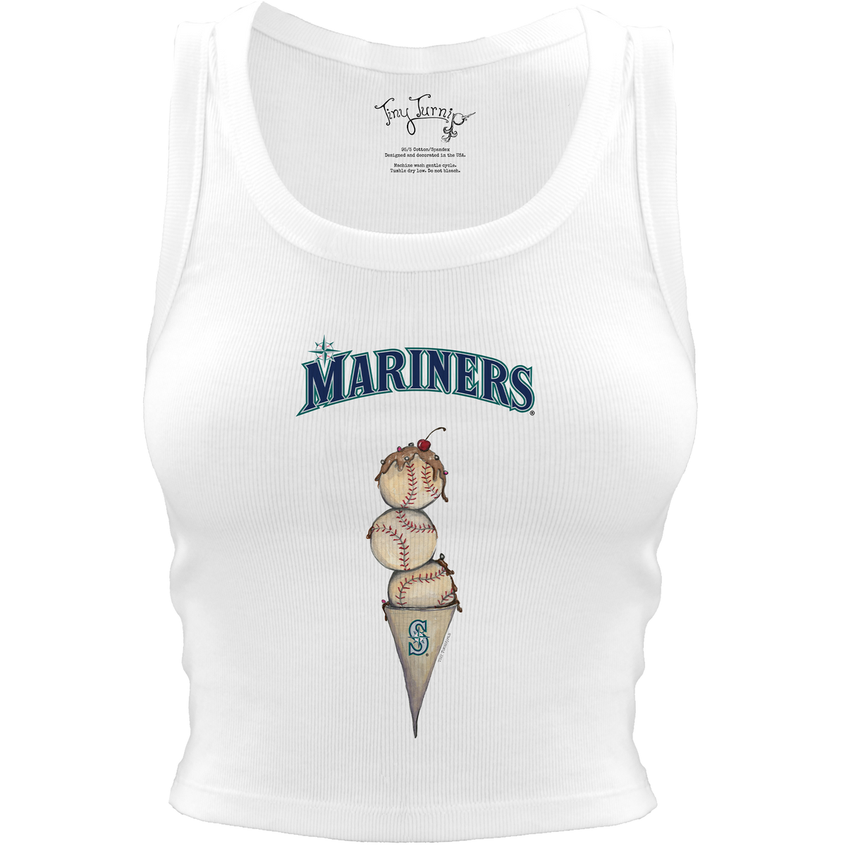 Seattle Mariners Triple Scoop Crop Tank