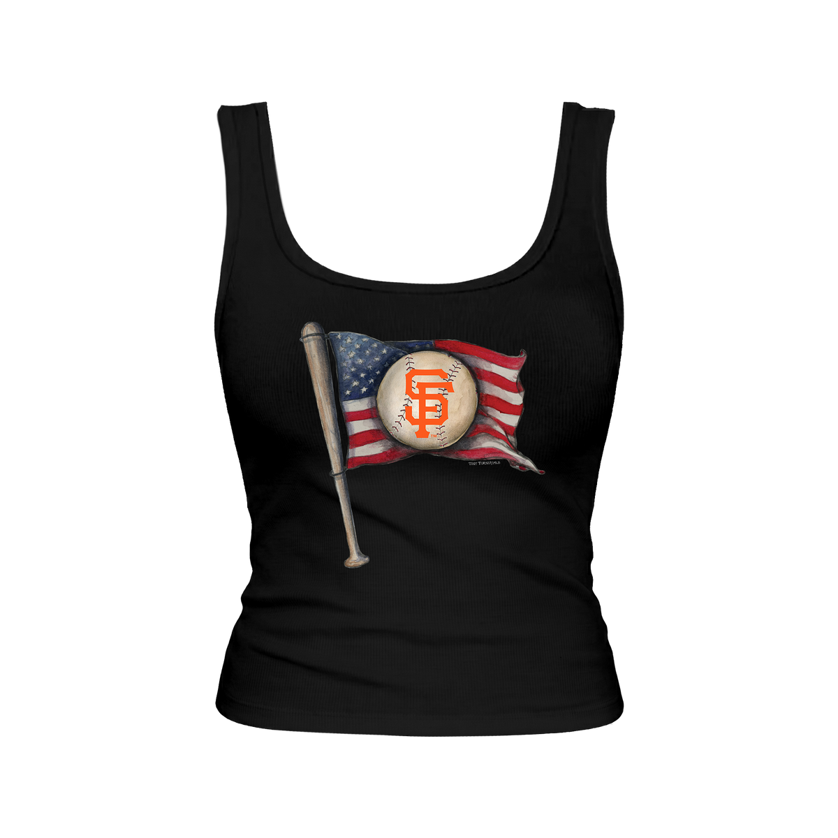 San Francisco Giants Baseball Flag Emmy Tank
