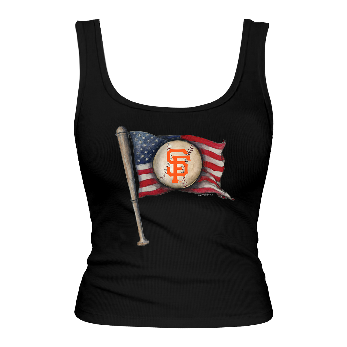San Francisco Giants Baseball Flag Emmy Tank