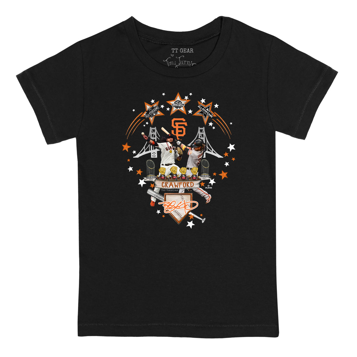 San Francisco Giants Brandon Crawford Day Kid's Tee Shirt