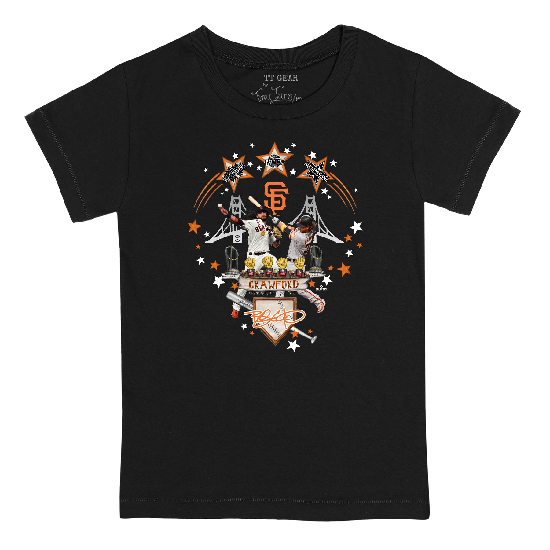 San Francisco Giants Brandon Crawford Day Kid's Tee Shirt