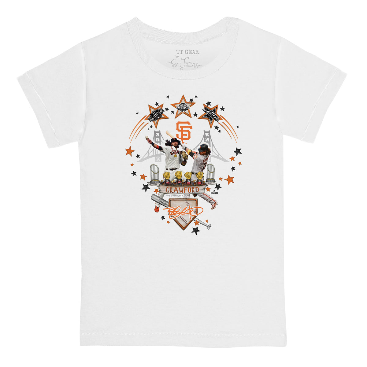 San Francisco Giants Brandon Crawford Day Kid's Tee Shirt