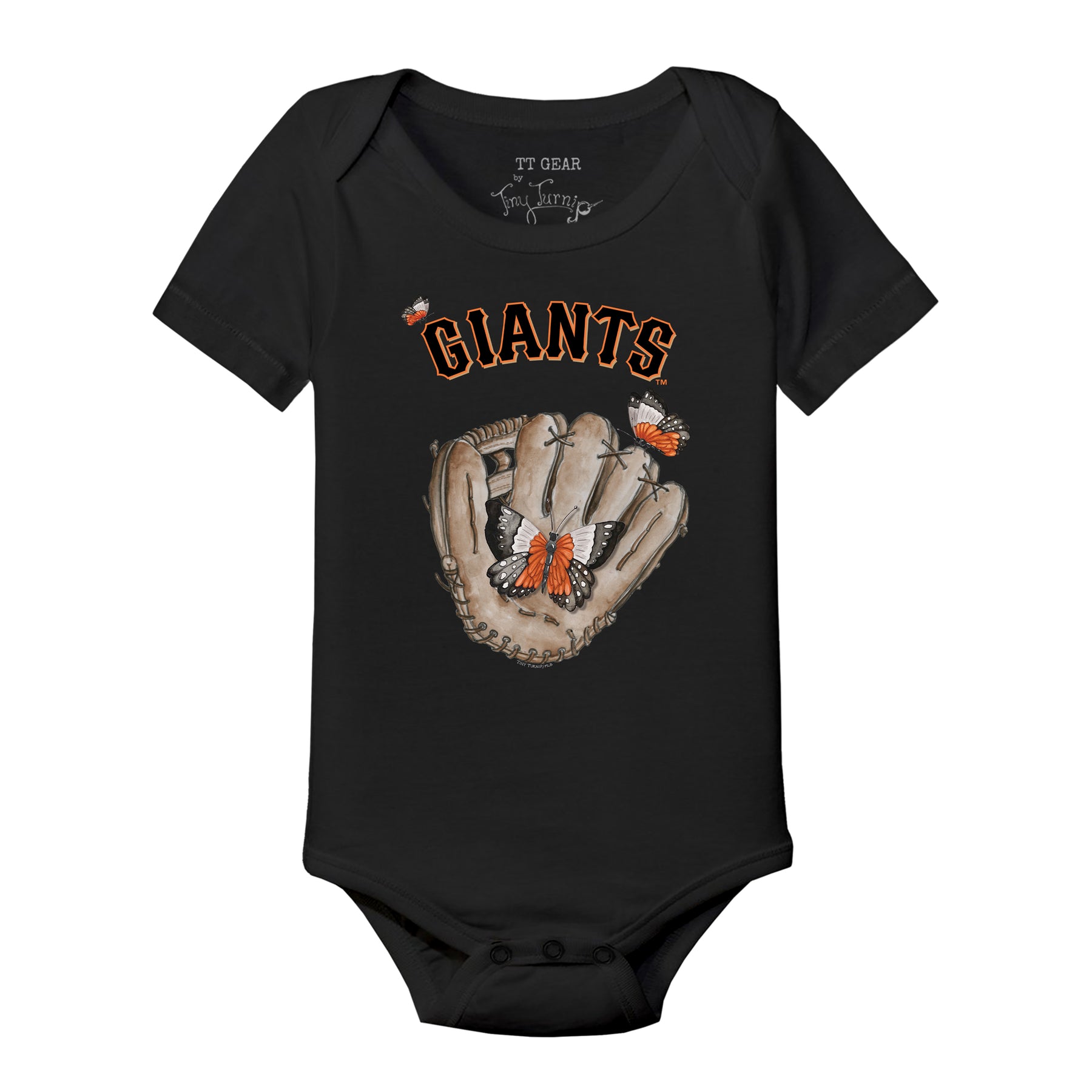 San Francisco Giants Butterfly Glove Short Sleeve Snapper