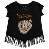 San Francisco Giants Butterfly Glove Fringe Tee