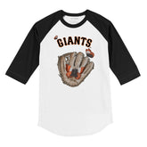 San Francisco Giants Butterfly Glove 3/4 Black Sleeve Raglan