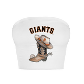 San Francisco Giants Cowboy Boot Crop Tube Top