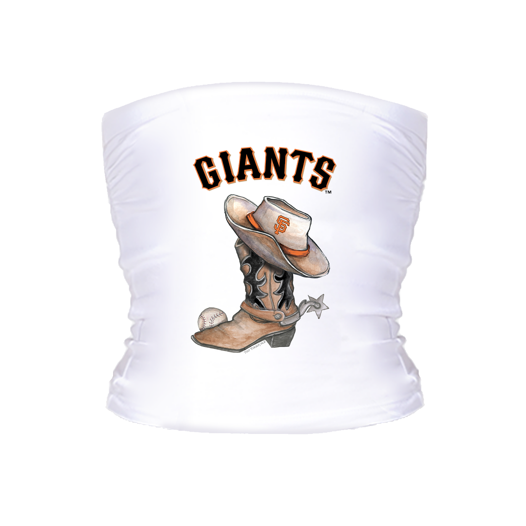San Francisco Giants Cowboy Boot Tube Top