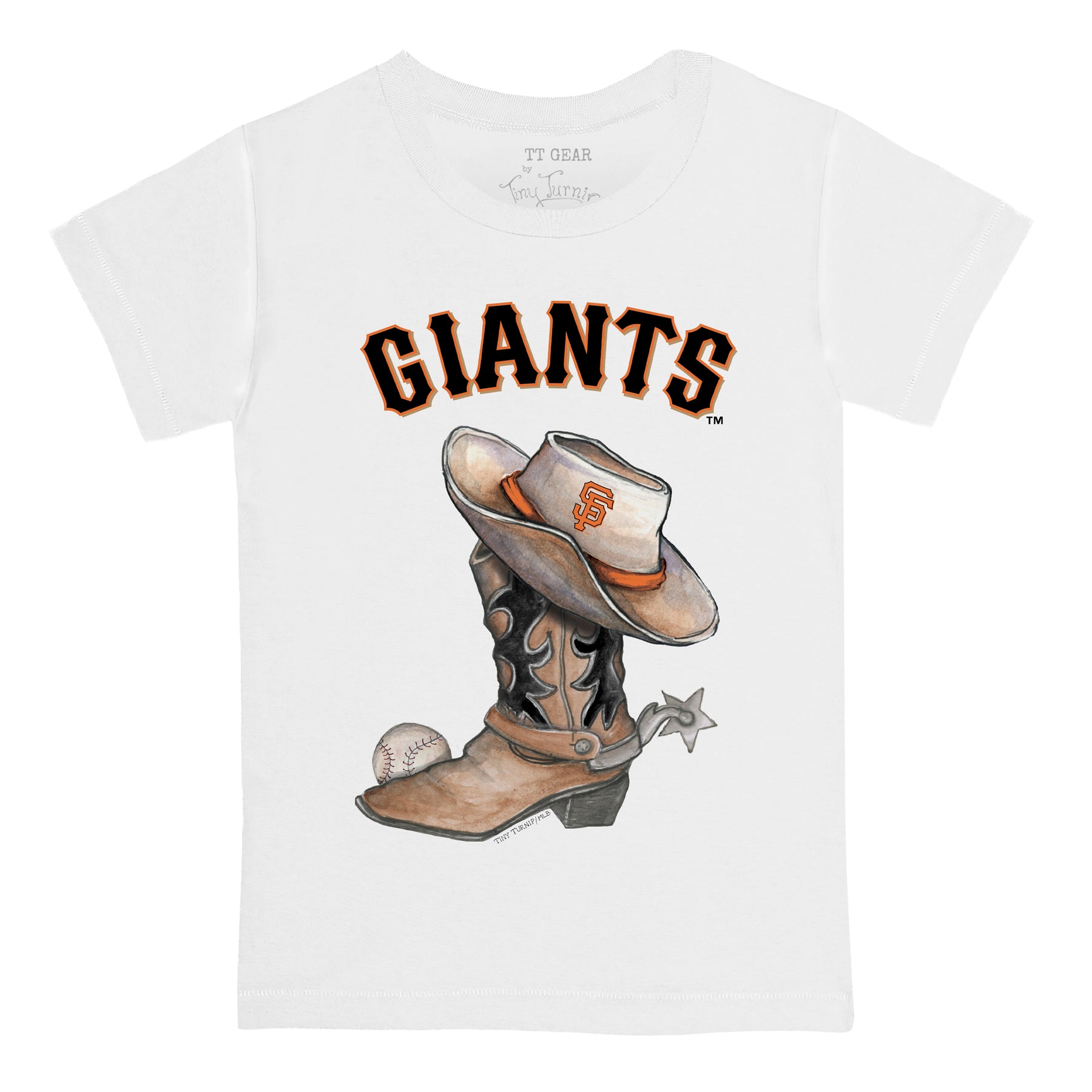San Francisco Giants Cowboy Boot Kid's Tee Shirt
