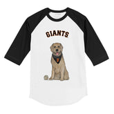 San Francisco Giants Golden Retriever 3/4 Black Sleeve Raglan