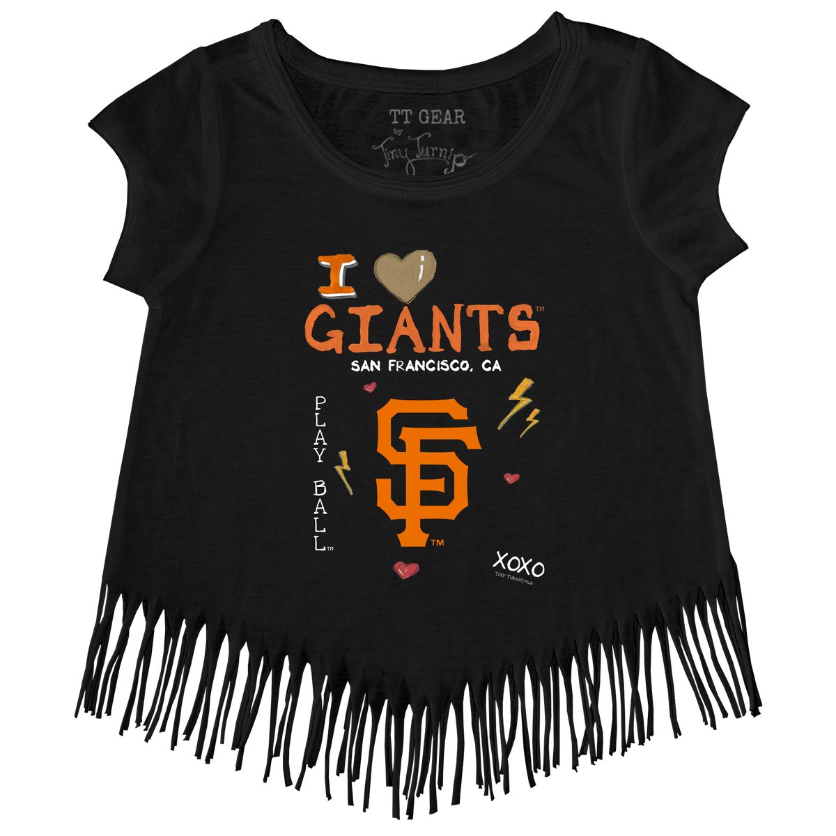 I Heart Giants Fringe Tee - Tiny Turnip