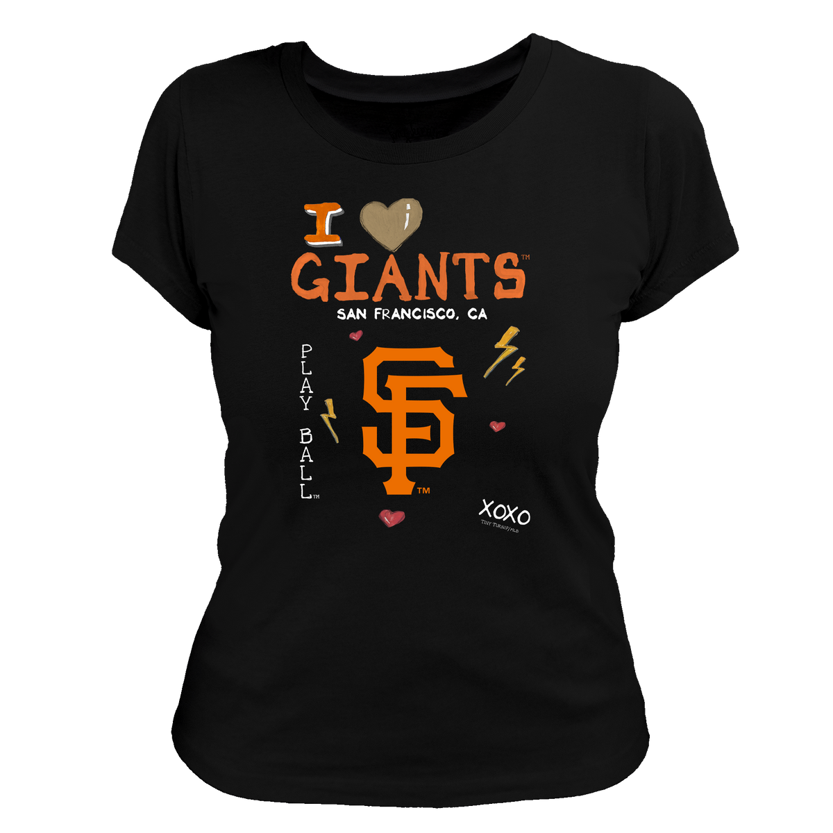 I Heart Giants Women's Tee Shirt - Tiny Turnip