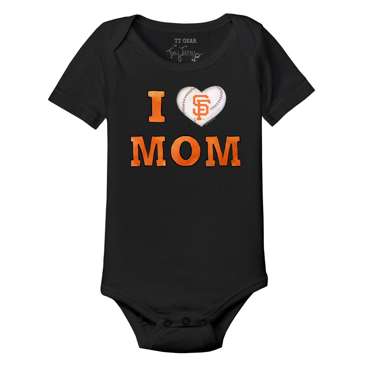 San Francisco Giants I Love Mom Short Sleeve Snapper