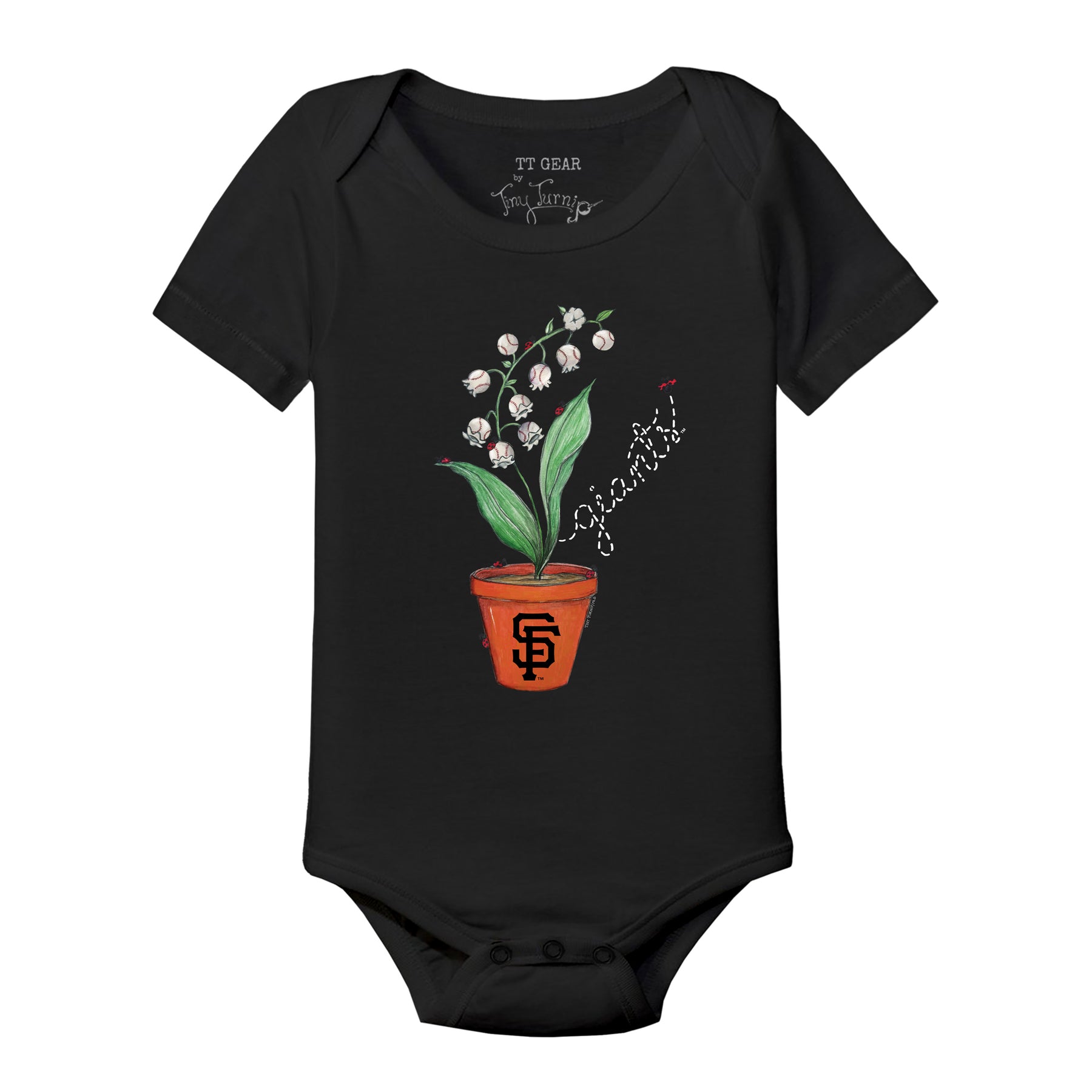 San Francisco Giants Ladybug Short Sleeve Snapper