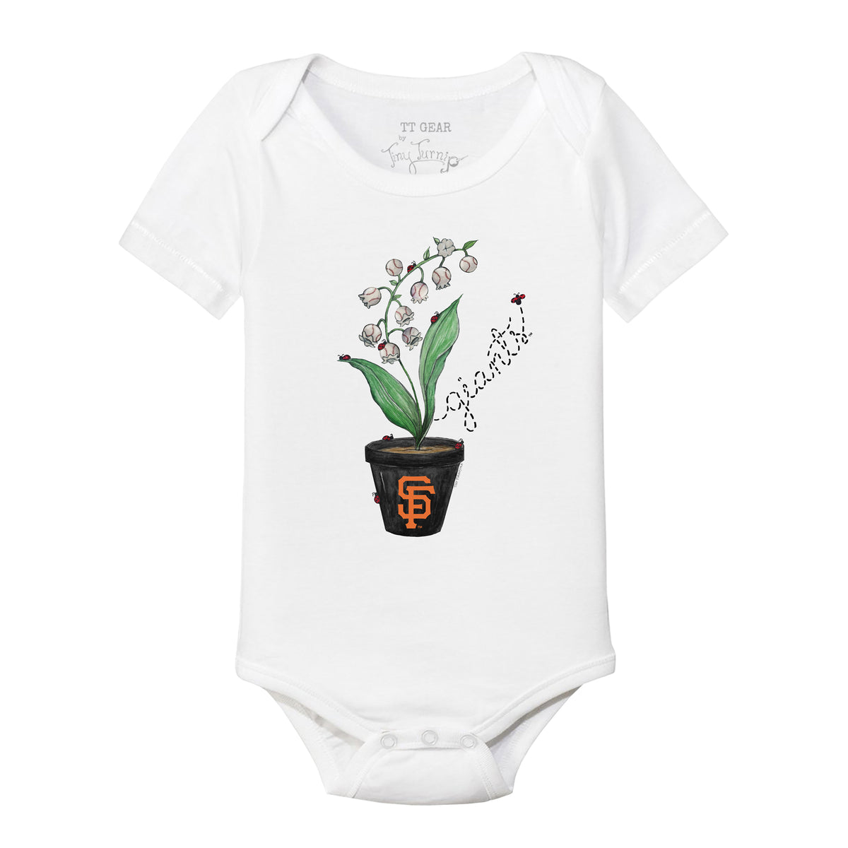 San Francisco Giants Ladybug Short Sleeve Snapper