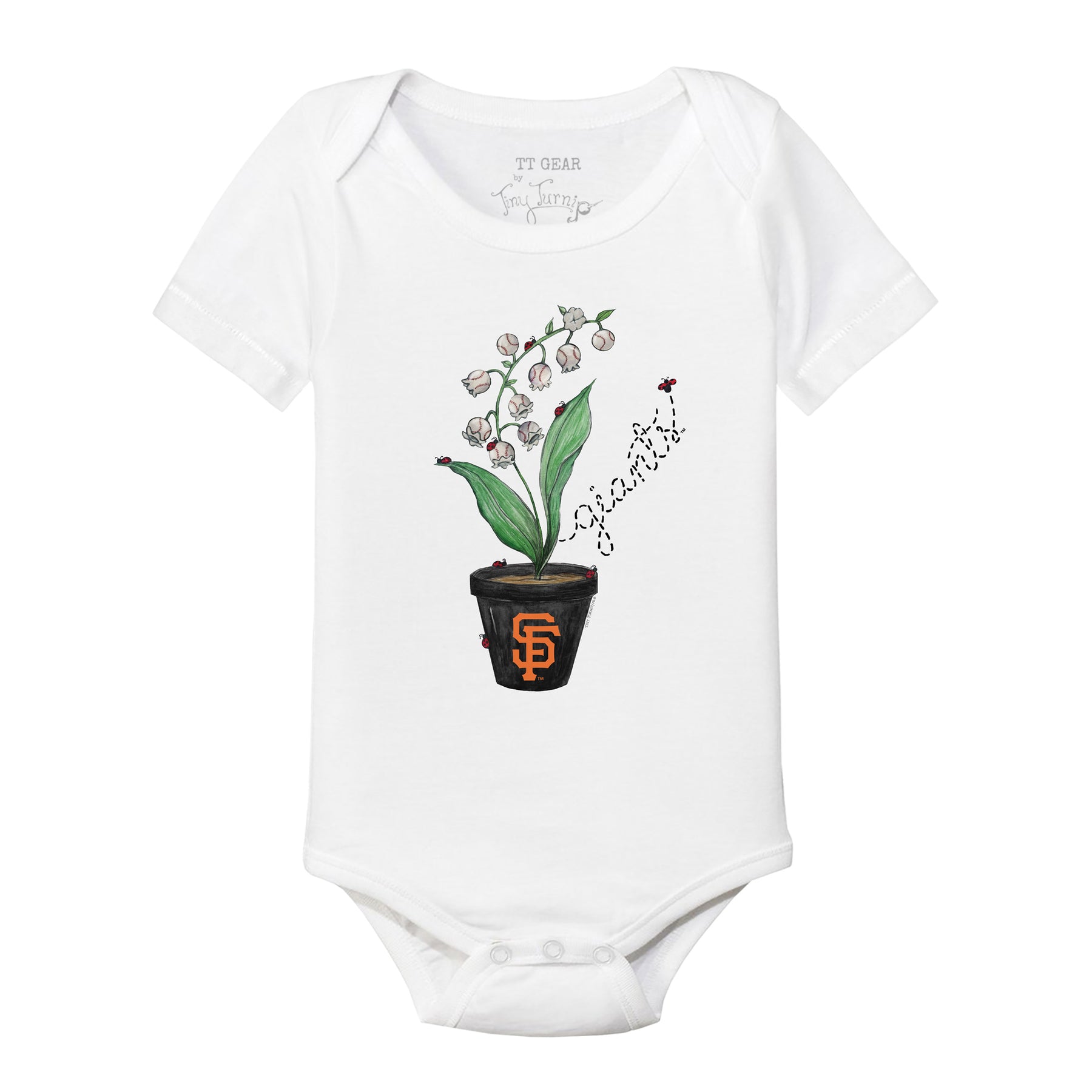 San Francisco Giants Ladybug Short Sleeve Snapper