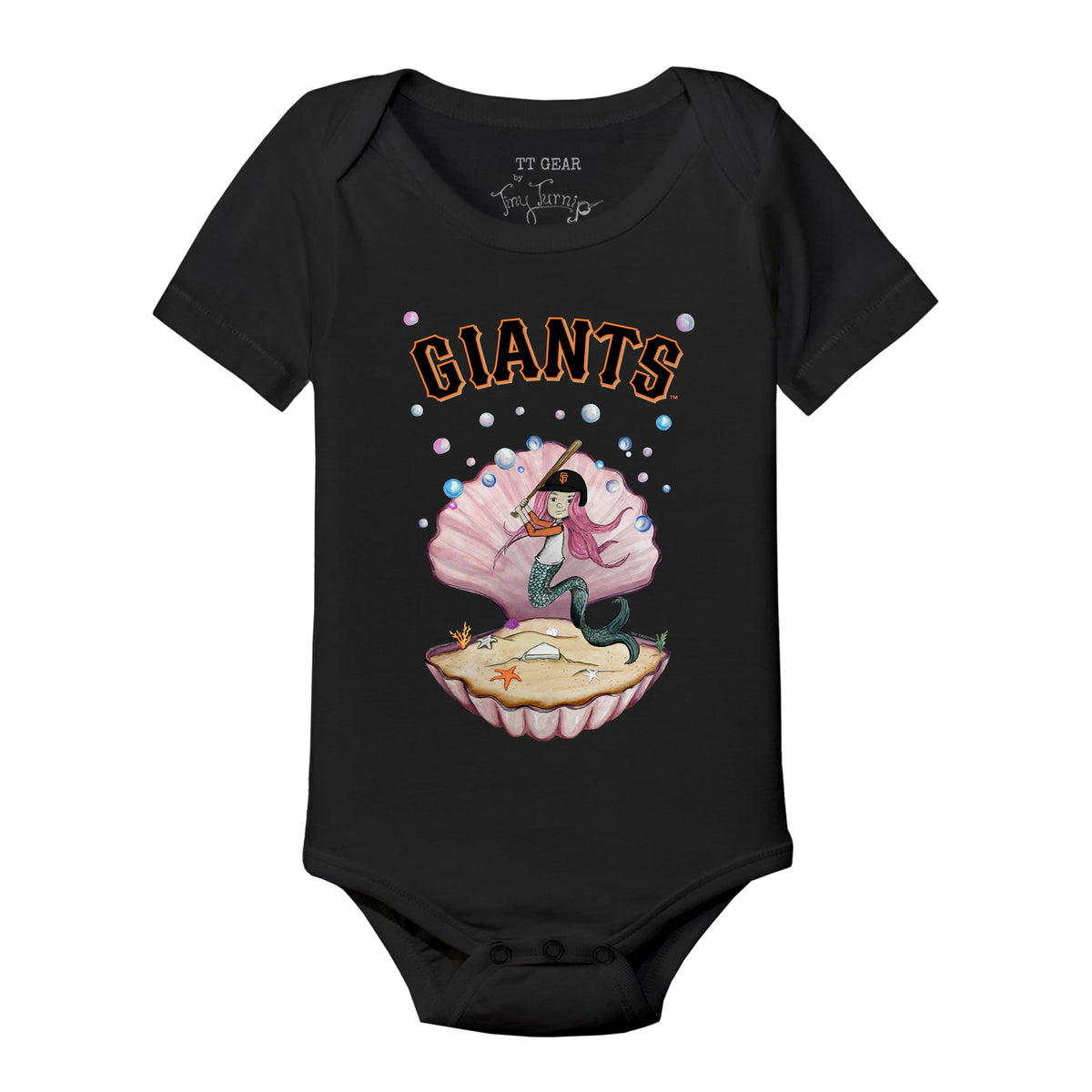 San Francisco Giants Mermaid Short Sleeve Snapper