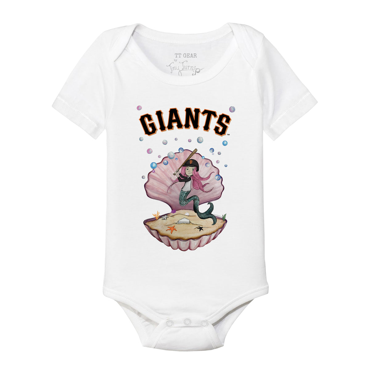 San Francisco Giants Mermaid Short Sleeve Snapper