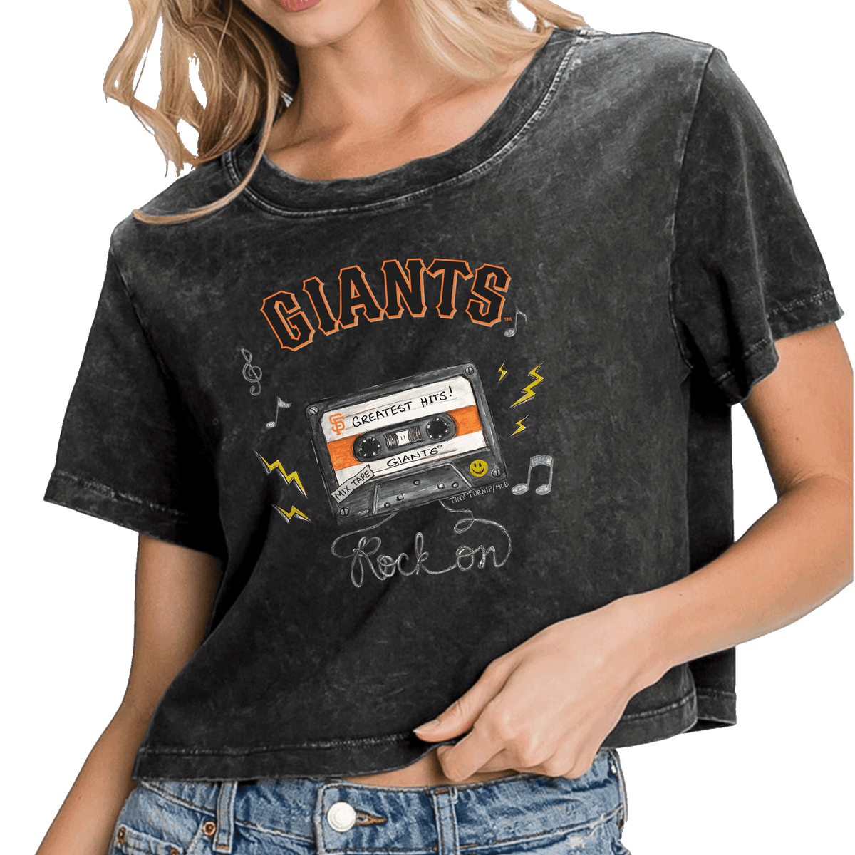San Francisco Giants Mixtape Vintage Crop Tee