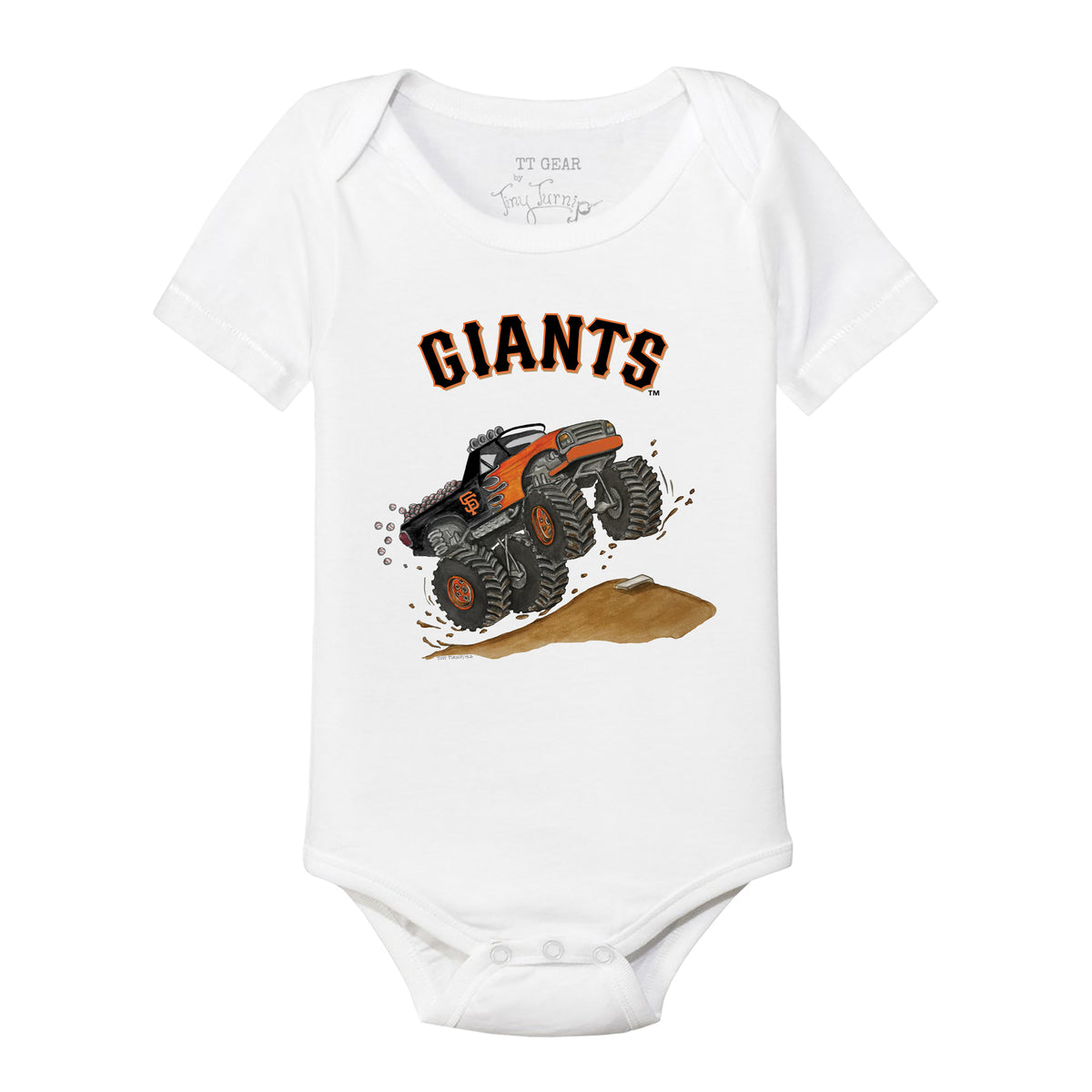 San Francisco Giants Monster Truck Short Sleeve Snapper