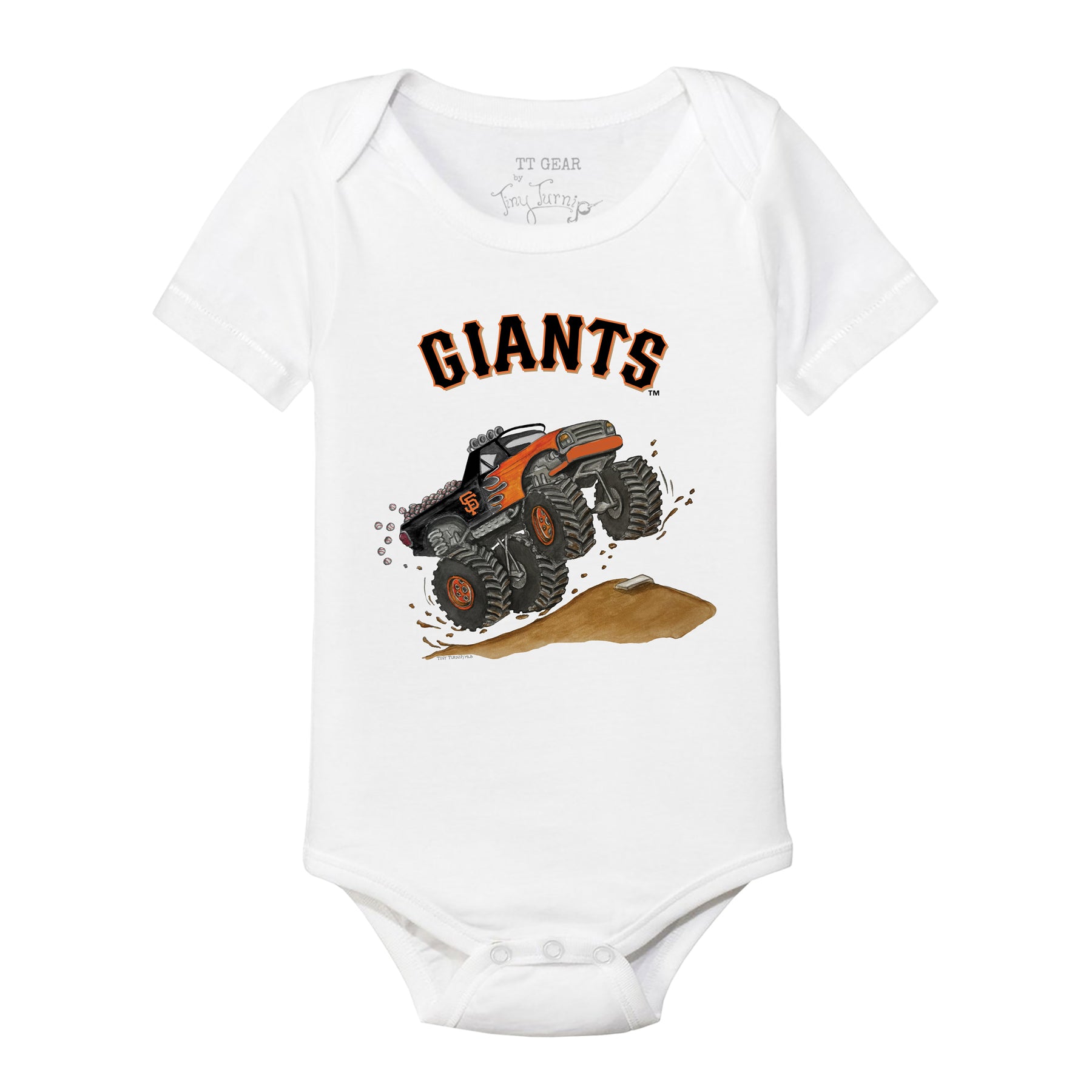 San Francisco Giants Monster Truck Short Sleeve Snapper
