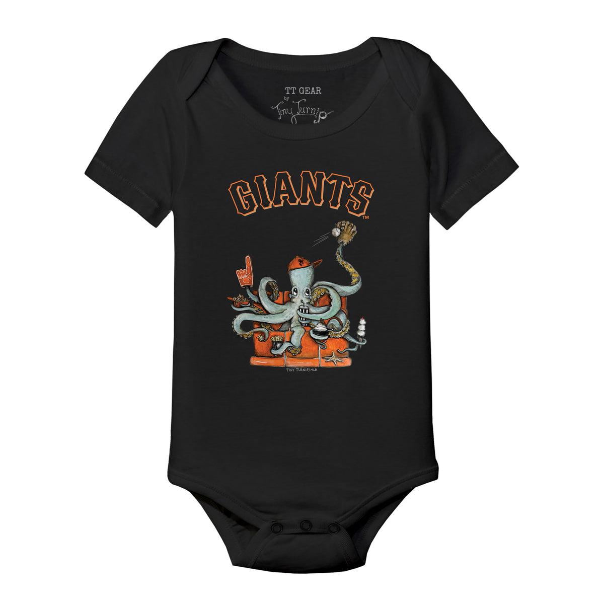 San Francisco Giants Octopus Short Sleeve Snapper